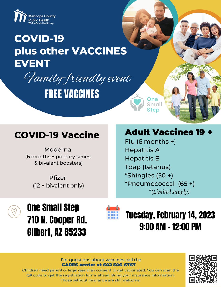 theclothescabin's tweet photo. FREE VACCINE CLINIC FOR ALL!  Bring your Sweetheart and visit One Small Step on Tuesday, Feb 14. Free and Open to Everyone! Please share 🥰 https://t.co/aHNEjkCORE