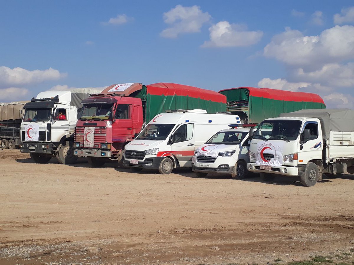 Eine Nachricht von <a href="/HeyvaKurd/">heyva sor a kurd</a> welche mit einer Hilfslieferung die für Şehba geplant ist, vom syrischen Regime erpresst werden:

"Eine Hilfslieferung des Kurdischen Roten Halbmonds wird kurz vor Aleppo von der Syrischen Regierung blockiert, bzw werden wir erpresst...
1/3