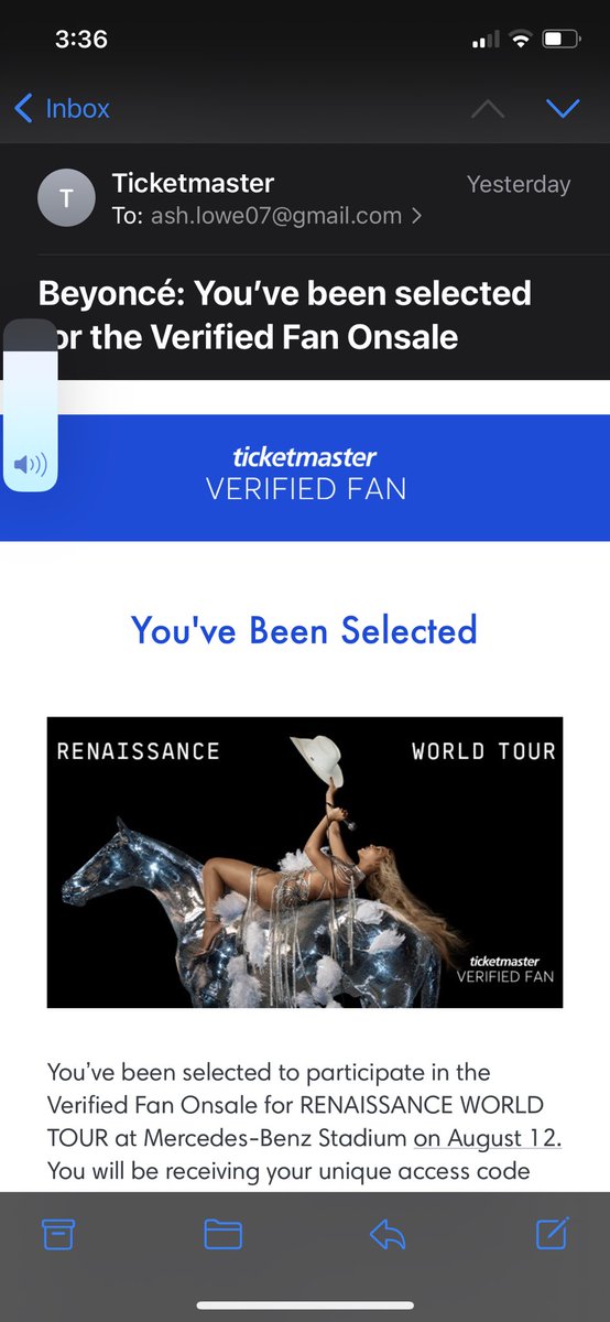 AshleyMarie8907's tweet photo. When @Ticketmaster tells you you’ve been selected for verified fan but never actually sends you the code 😡 #ticketmasterisajoke https://t.co/sKwaGbV7r1