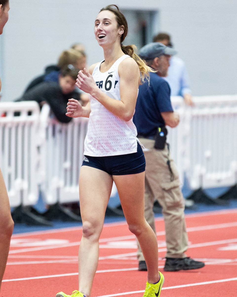 Jessica Palisca takes down her 2nd Liberty freshman record in as many weeks! 

She claims 3rd place in the Darius Dixon women's mile in a big personal-best 4:49.71.

That shatters the mark of 4:53.77 set by Katie Albright at the 2008 ECAC meet in Boston.