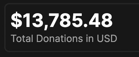 almost +9k$ in 3 days. 

thanks for everything guys, especially to contributors. as i said before, we wont forget it.

big thanks to @berkaysol_ &amp; <a href="/wozgun/">woz</a> &amp; @gummer_aurory and all @turksofsol team - members, all of them worked more than me 🤝 

rise with respect &amp; dignity