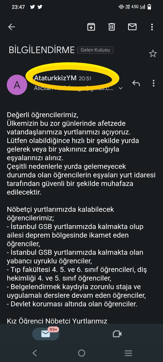 aybikeksi's tweet photo. bana konu hakkında gelen tek bilgilendirme maili 20.51'de gönderilmiş bu saate kadar internetten öğrenmesek haberimiz bile olmayacakken utanmadan 21.00'da çıkmamızı talep edebiliyorlar https://t.co/jwWu1G7ADj