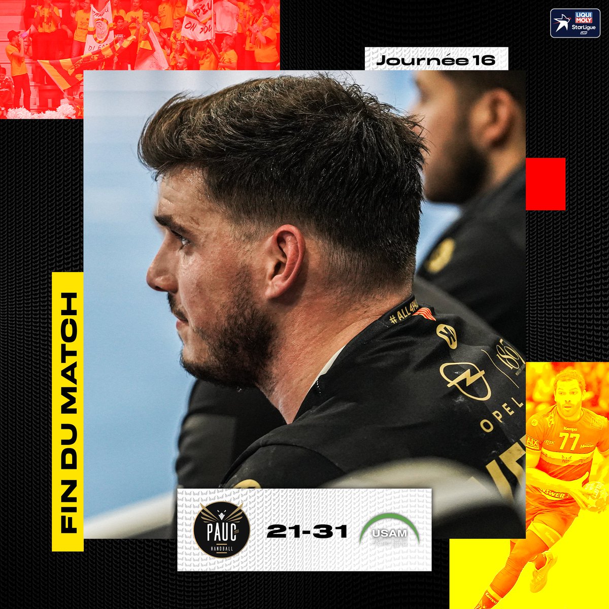 pauchandball's tweet photo. [ 𝐅𝐢𝐧 𝐝𝐞 𝐦𝐚𝐭𝐜𝐡 ]

Dure soirée pour nos aixois, défaite cette fois-ci face à Nîmes pour la 16e journée de championnat. 

🇪🇺A mardi pour la reception de Flensburg en Coupe d’Europe, à 20h45 à la maison !
❤️1 place achetée = 1 place offerte❤️ 
🎟 https://t.co/WlybA7ZEcn https://t.co/kW4H8kR4eh