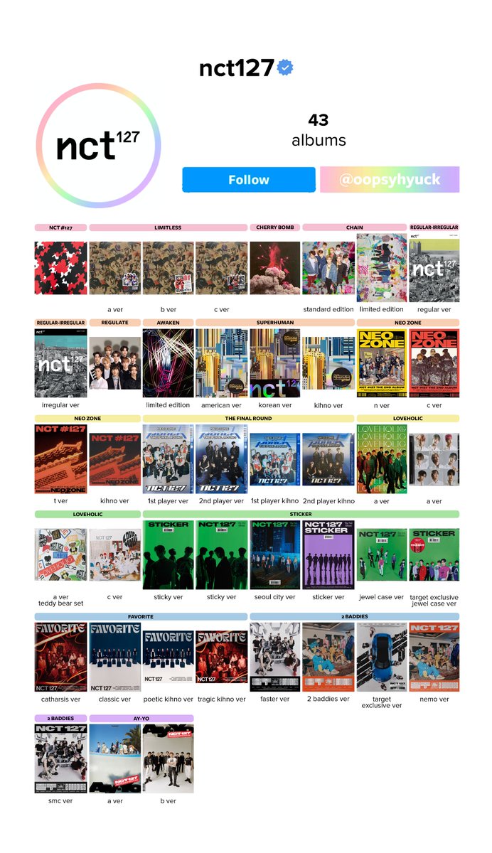 nct127 nctdream nctu アルバム 67枚　まとめ売り -japanese-edition-nct-127- K-POP・アジア