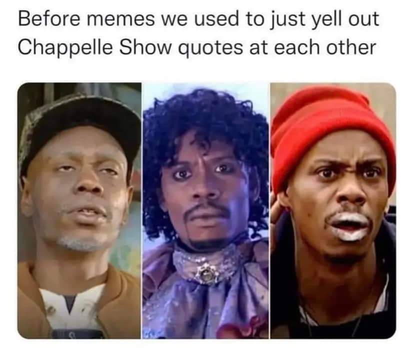 It was a simpler time. #ChappelleShow