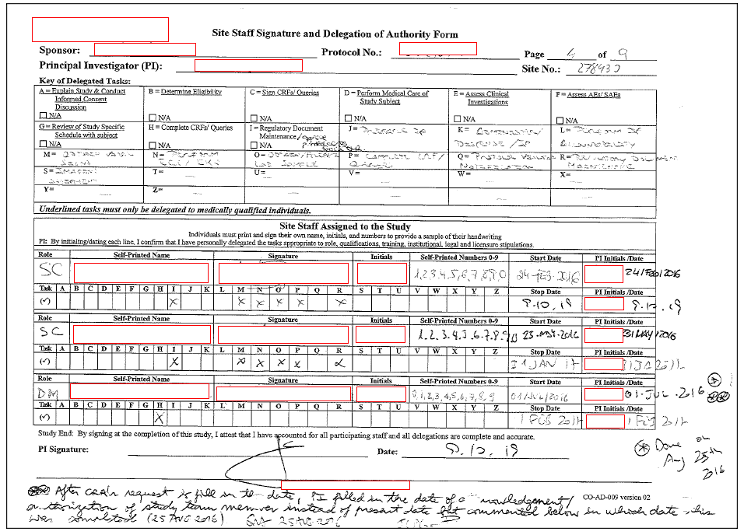 JlgraciaMD's tweet photo. 8/ Use simplified delegation log templates. The investigator is responsible for maintaining the list of delegations (GCP 4.1.5) and should decide the format.
Typical delegation log template vs. proposed simplified template.
#StreamlineClinicalResearch
https://t.co/IJZLyIrJAv https://t.co/TM0AesMegV