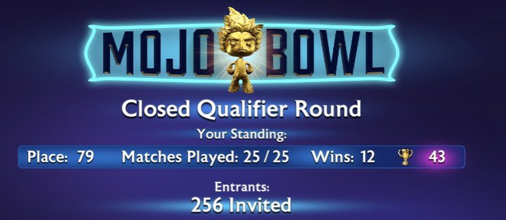 StuntArtistProd's tweet image. Got place 79 - And am really Happy to have played in the closed Qualifier of @WeArePlanetMojo - super fun 🔥❤️ #mojobowl #goldenmojo #wl 🎉