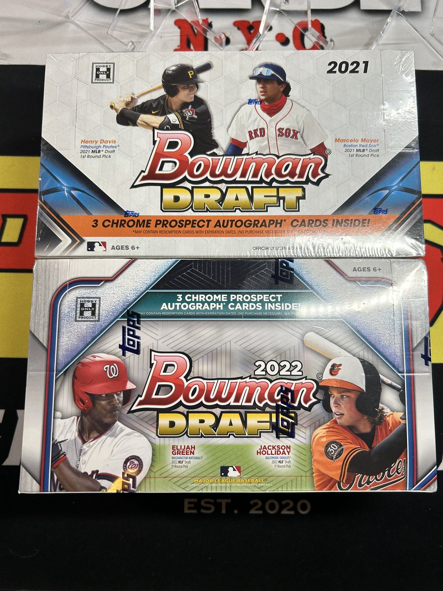21 x 22 bowman draft jumbo 
2 box break (6 autos)
No paper/base ship

REMAINING TEAMS BELOW ⬇️ 

Comment Offers for claims and follow 

Rts appreciated <a href="/HobbyConnector/">The Hobby Connector ™</a> <a href="/sports_sell/">@SPORTS_SΞLL</a> <a href="/CardboardEchoes/">CardboardEchoes</a> <a href="/CameronBazin/">Cameron Bazin</a> @pinestbreakers