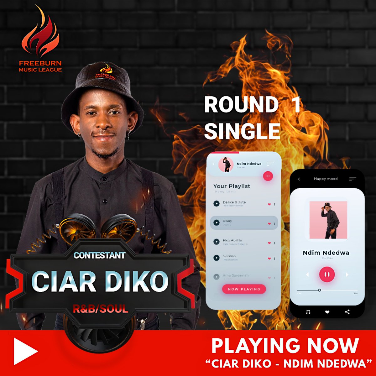CiarDiko1's tweet photo. Representing Eastern Cape again on TV 
Your new TV reality show🎬 it's about to go down
Stay tuned for @Freeburn_music  📺
With you guys 🤞we are taking this one home EZILALINI 
#Unolali #FREEBURN #Thokoza #ciardiko #tvshow #Live https://t.co/9luCgB2HgI
