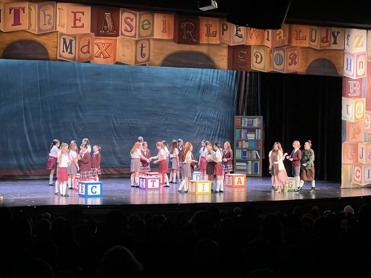 Only got this picture of Matilda Jr because Frank and I were too busy enjoying the show! All the kids were spectacular!!! I pointed out all my students to Frank and then he shushed me, so he has theatre etiquette 🤣. <a href="/GioeMrs/">Mrs. Caitlin Gioe</a> <a href="/MsMyers_Strings/">Ms. Madeline Myers</a> @zuzicmusicSTSD fantastic job!!