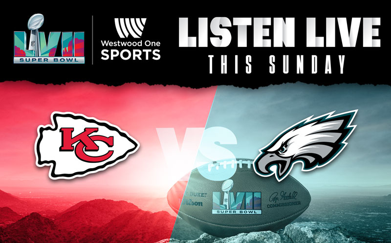 Westwood One Sports (@westwood1sports) on Twitter photo Less than 24 hours until our pregame coverage of #SBLVII begins!
🗣️: Kevin Harlan, <a href="/kurt13warner/">Kurt Warner</a>, <a href="/LauraOkmin/">Laura Okmin</a>, <a href="/golic/">Mike Golic</a>, <a href="/GeneSteratore/">Gene Steratore</a>, @salaams_from_68 <a href="/ScottWipeOut/">Scott Graham</a>
📻: Affiliates
🖥️: WestwoodOneSports.com/NFLLive
📱: #NFL app
📡: <a href="/SiriusXMNFL/">SiriusXM NFL Radio</a>
🔊: "Alexa, open Westwood One Sports!" Less than 24 hours until our pregame coverage of #SBLVII begins!
🗣️: Kevin Harlan, <a href="/kurt13warner/">Kurt Warner</a>, <a href="/LauraOkmin/">Laura Okmin</a>, <a href="/golic/">Mike Golic</a>, <a href="/GeneSteratore/">Gene Steratore</a>, @salaams_from_68 <a href="/ScottWipeOut/">Scott Graham</a>
📻: Affiliates
🖥️: WestwoodOneSports.com/NFLLive
📱: #NFL app
📡: <a href="/SiriusXMNFL/">SiriusXM NFL Radio</a>
🔊: "Alexa, open Westwood One Sports!"