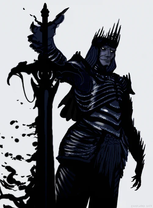 Armor sketch. Cadmus prefers to fight as a wyrm but he'll be up for the challenge to fight as a human too. 
