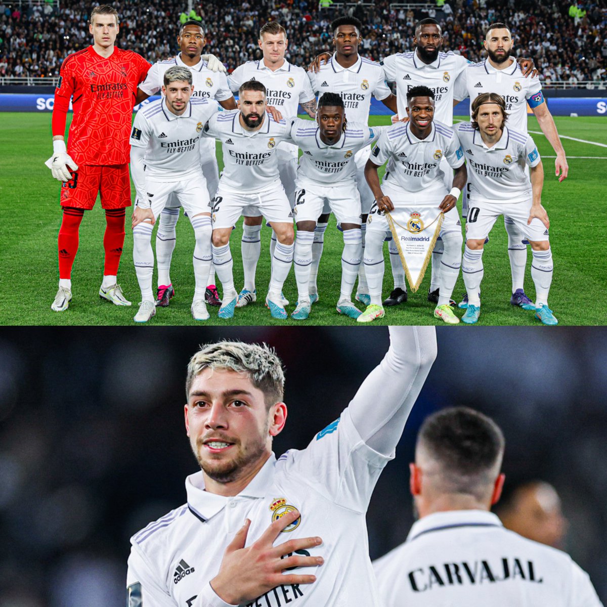 InvictosSomos's tweet photo. ¡¡REAL MADRID ES CAMPEÓN DEL MUNDIAL DE CLUBES!!
¡¡EL CLUB MÁS GRANDE DE LA HISTORIA SIGUE SIENDO EL REY DEL MUNDO!!
¡¡LLEGÓ SU QUINTO MUNDIAL DE CLUBES!!
¡¡OCTAVO TÍTULO MUNDIAL PARA LOS BLANCOS!!
¡¡VINICIUS Y VALVERDE FUERON LAS FIGURAS!! https://t.co/y2pN1uoRdF