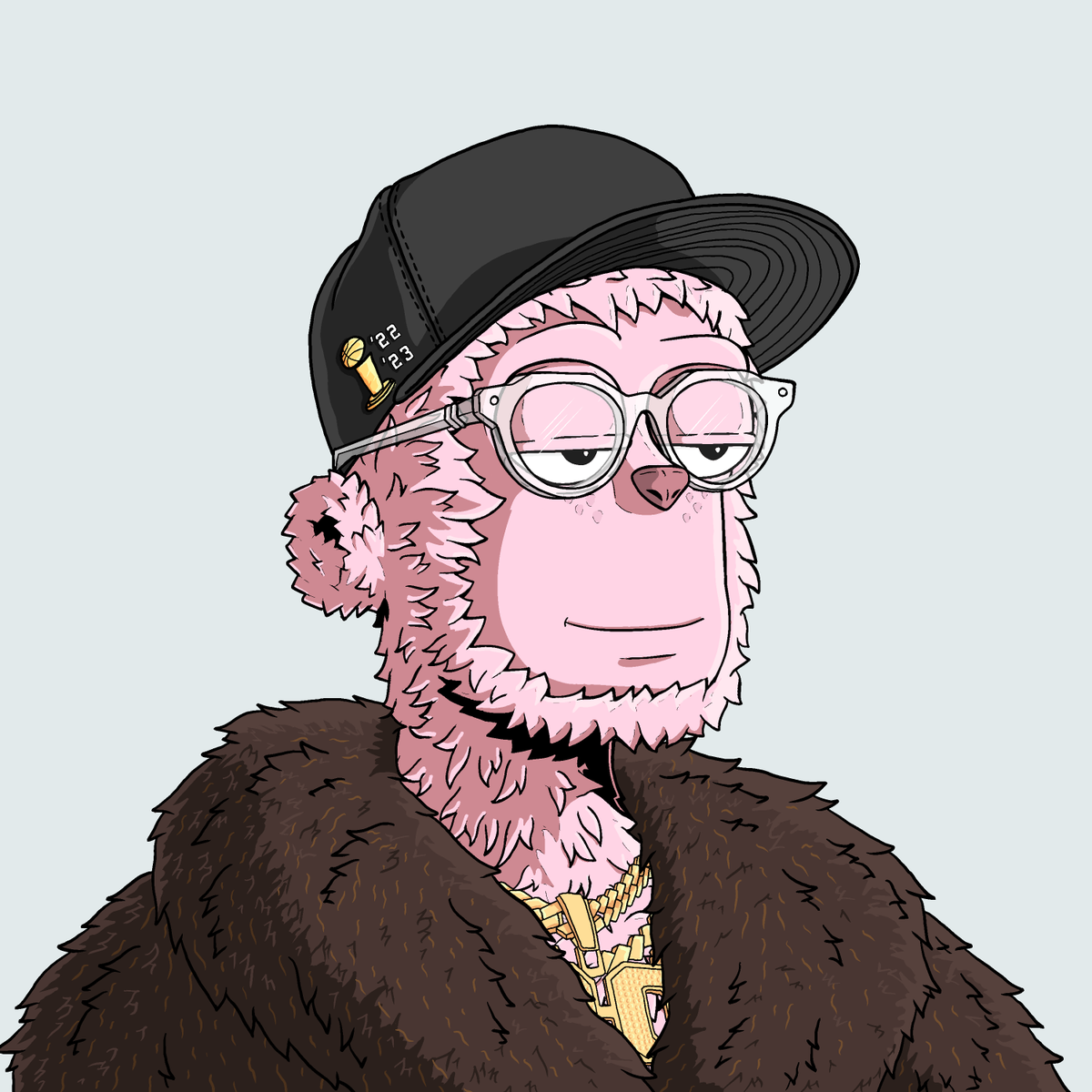 y00tsMintBot's tweet photo. 🎉 y00t #8378 just arrived to y00topia! 🎉

🖼️ Background: Bit Of Blue

🖐️ Fur: Pink Marshmallow

😑 Face: Wholesome

🧥 Clothes: Bear Coat

🎩 Head: Champ Hat

👓 Eyewear: Blue Light Glasses

🔗 https://t.co/Rp6olwS3iR https://t.co/ojM33Hdi0R
