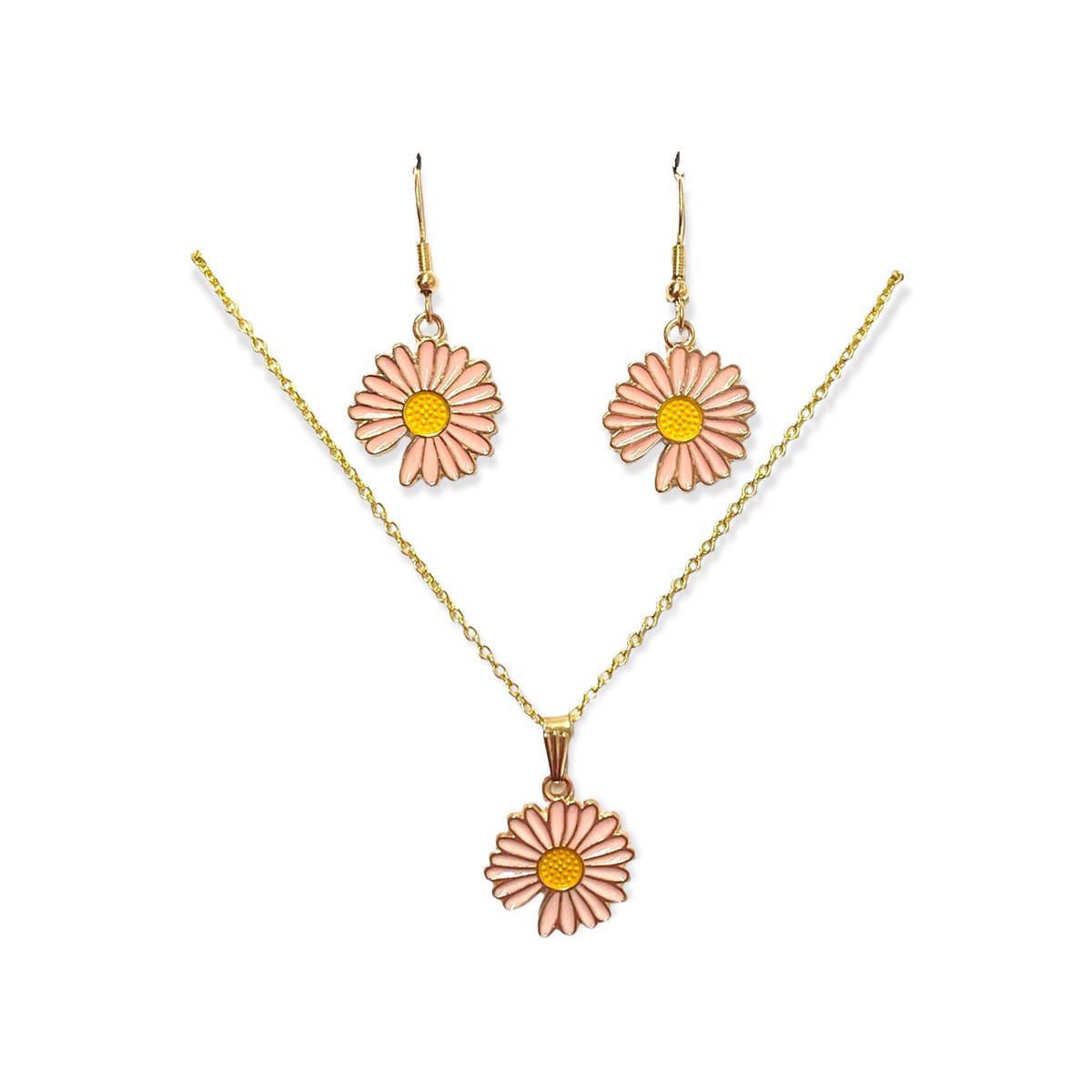 Excited to share this item from my #etsy shop: Peachy Pink Daisy Necklace and Earrings Set etsy.me/3HT3S0O
#daisyjewelry