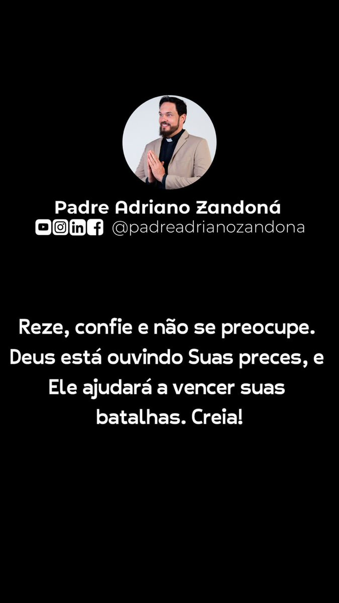 padrezandona's tweet photo. Digite aqui: “Eu confio somente em Deus!”👇 https://t.co/lyKKb7HpnQ