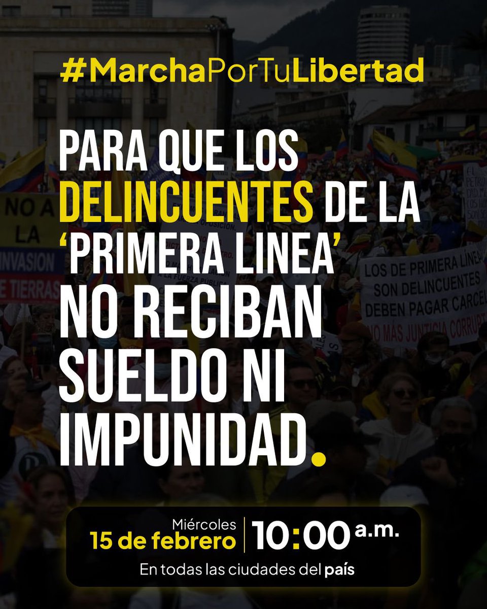 MiguelPoloP's tweet photo. Colombianos estamos en la recta final para q salgamos todos a las calles. NO podemos permitir q este desgobierno de improvisados destruyan lo construido.Vamos a marchar y a parar el país,digámosle NO a Petro,a Corcho,a Irene Velez,a Prada y a todo el combo petrista. #Colombia15F https://t.co/dIm0F9VMkz