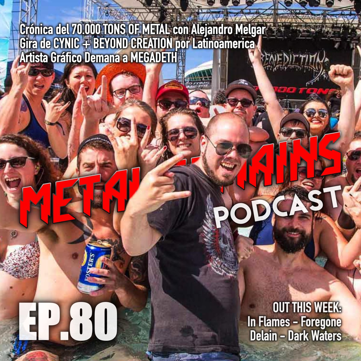 MetalRemains_'s tweet photo. Link: https://t.co/TB1z6cyh2E
Esta semana en #metalremainspodcast: Crónica del #70000tons Of Metal con Alejandro Melgar de  @thedarkmelodyweb, #Megadeth demandados por artista gráfico, las reseñas de los discos de #Delain, #InFlames... ¡Y más! https://t.co/8GaaaGp7Hy