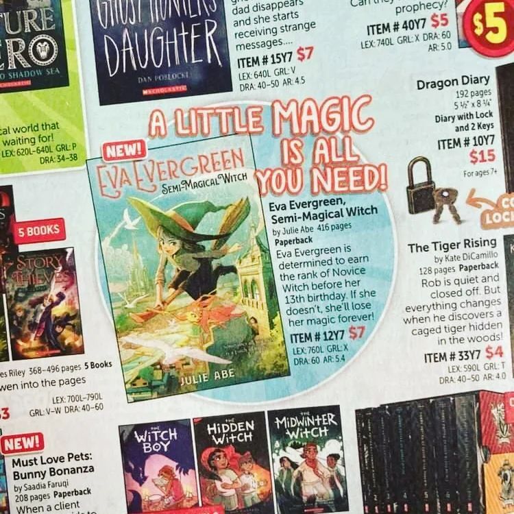 a dream come true 🥲💖

truly feels like a dream to see a book I wrote in the scholastic book fair &amp; club. swipe to see little Julie's fanart for the scholastic book fair. 

Thank you to <a href="/mellasmusings/">Mella</a> for sharing the pic 💖 instagr.am/p/CoiP9djSy8t/