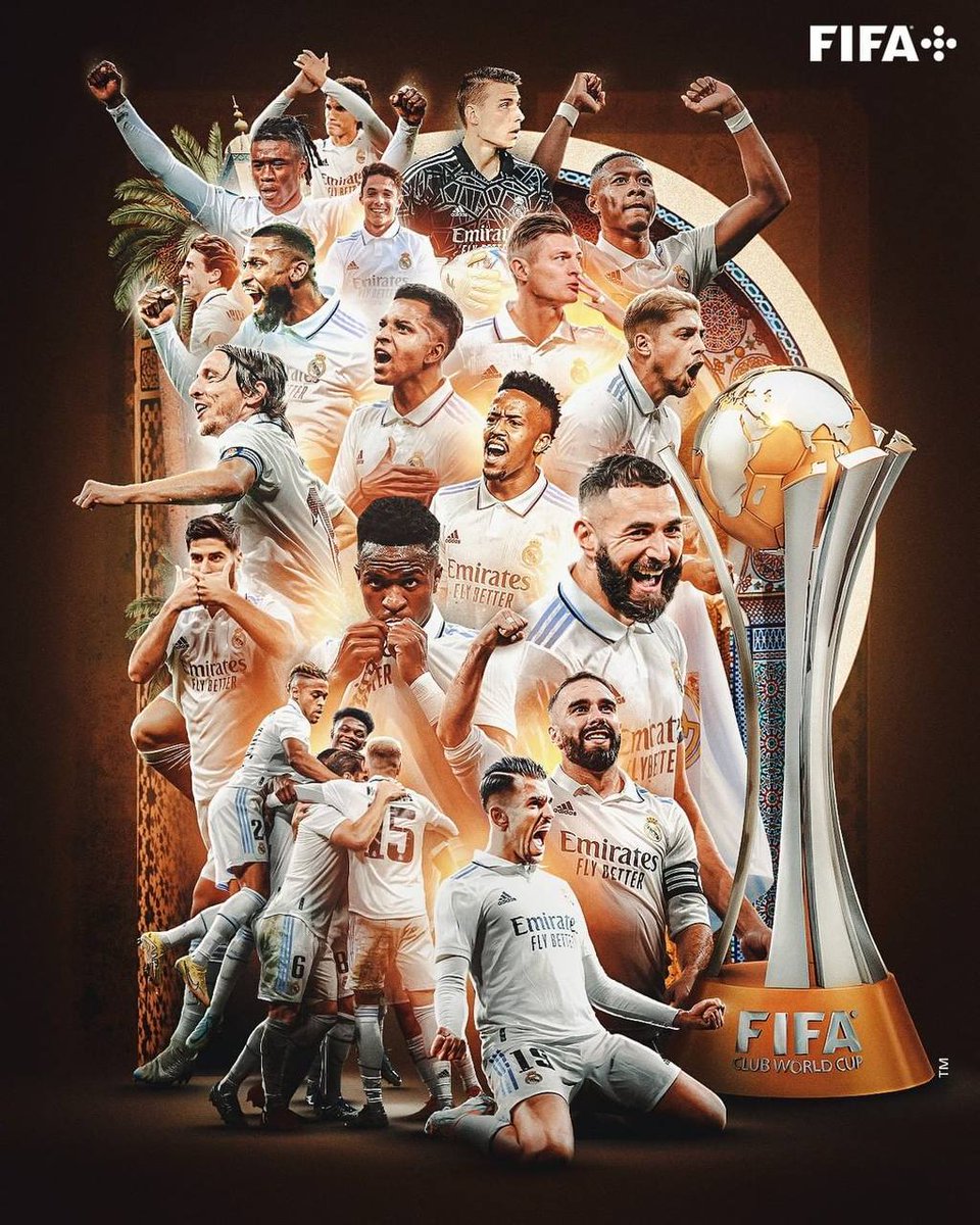 🏆 Real Madrid, Champions of the World for the fifth time! 👏⚪️
#Madrid 
#ClubWorldCup