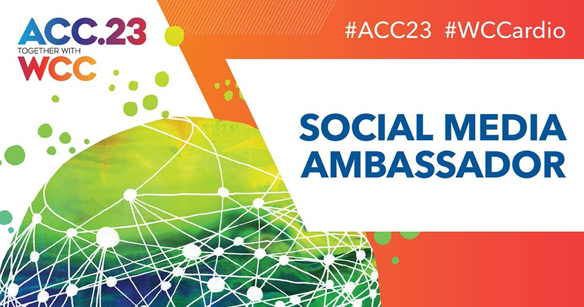 So excited to be a #ACCGeriatric Social Media Ambassador at #ACC23 in NOLA 🫀Follow me for #CVGeri and #Palliative content 🫀also #ACCCVT #ACCAdvocacy #ACCDEI - all the fun stuff! Can't wait to see you all there @ACCinTouch @SHummelMD @Kirkpatj1 @steiner_md @mulrow_johnMD