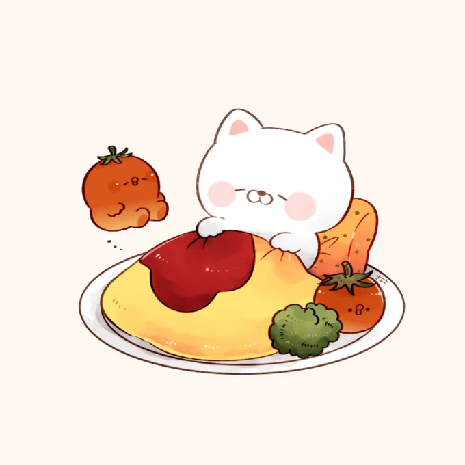 オムライス#きみピヨ 