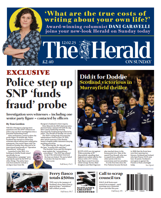 heraldscotland's tweet image. First look at tomorrow&apos;s @heraldscotland 

#TomorrowsPapersToday #BBCPapers #skypapers
