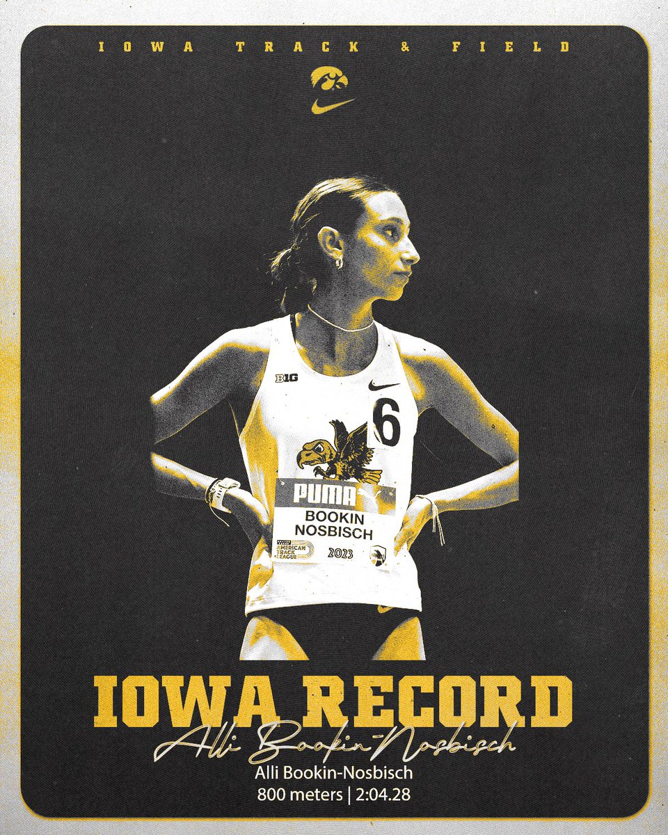 🚨 𝙉𝙀𝙒 𝙎𝘾𝙃𝙊𝙊𝙇 𝙍𝙀𝘾𝙊𝙍𝘿 🚨

Alli is on top! She breaks the school's 800-meter record with a 2:04.28 at the Music City Challenge!

#Hawkeyes