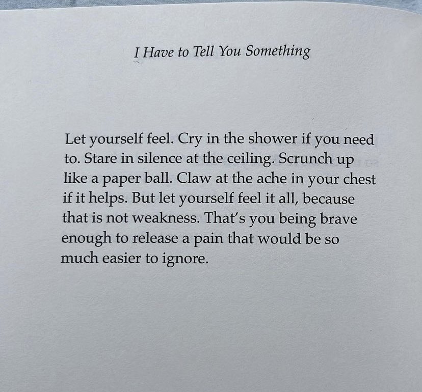 bookpoets's tweet photo. it’s important to let yourself feel https://t.co/VSjllJ4rNh