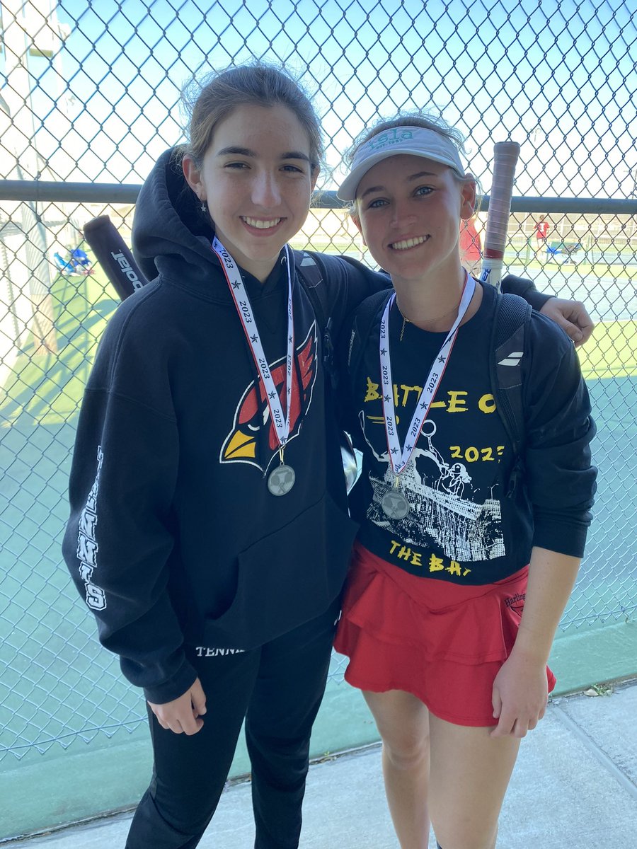 MarcSolisHHS's tweet photo. Cardinal tennis competed at Corpus Christi’s Battle of the Bay and came home with hardware! Julia Pearcy and Naomi Macmanus placed 2nd, Will B. and Stanton K. placed 6th. Olivia V. Won consolation and Cristian V, Ashlynn B, Anthony G, Hadleigh K all won 3/5 matches! WTG Cards! https://t.co/43MLTEweZu