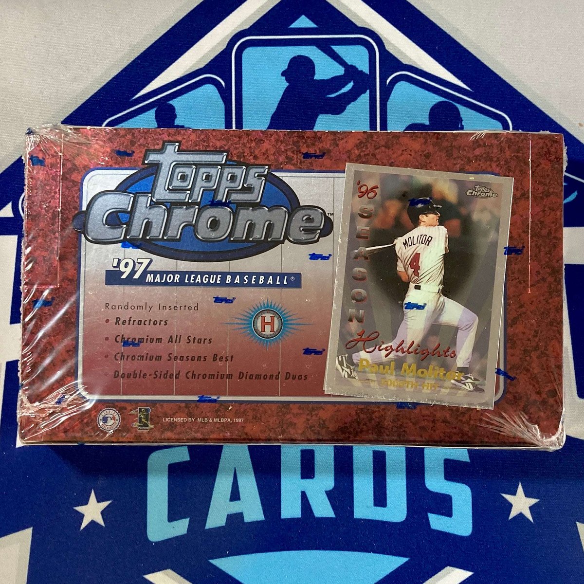 ThrillpackCards's tweet image. 13 spots left in tonight's 1997 Chrome Baseball Hobby break.

Base refractors of big names selling for serious dollars.

$10.99/spot = no brainer

Rips at 11 PM ET.

👇
shop.thrillpackcards.com/collections/fi…

#1997chrome #breakstonight @TheHobby247