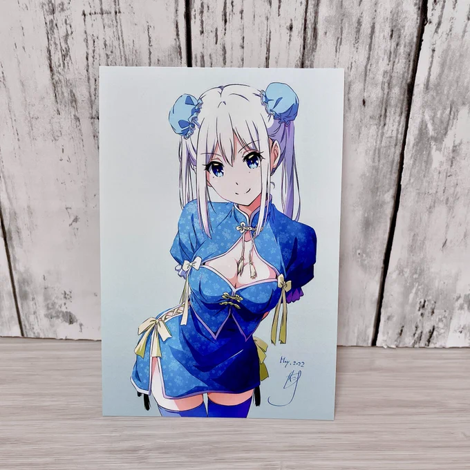 【COMITIA143】新刊に付けるおまけポストカードはこの絵にしました。来週のイベント、是非に〜 