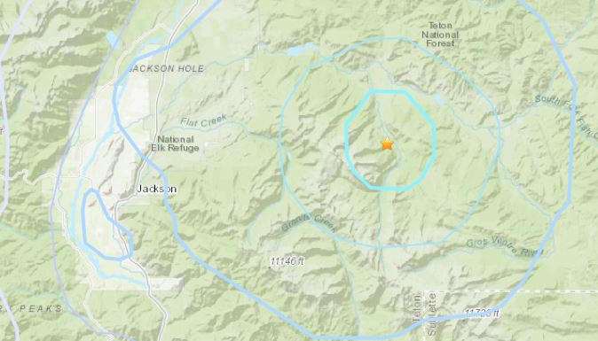Did You Feel It? Magnitude 3.5 earthquake 12 miles ESE of Kelly, WY.  Let us know at: earthquake.usgs.gov/earthquakes/ev… #earthquake #JacksonHole