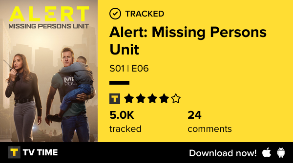BadFish2469's tweet photo. I've just watched episode S01 | E06 of Alert: Missing Persons Unit! https://t.co/JGJX58GCHB #tvtime https://t.co/HivFS8UzeL