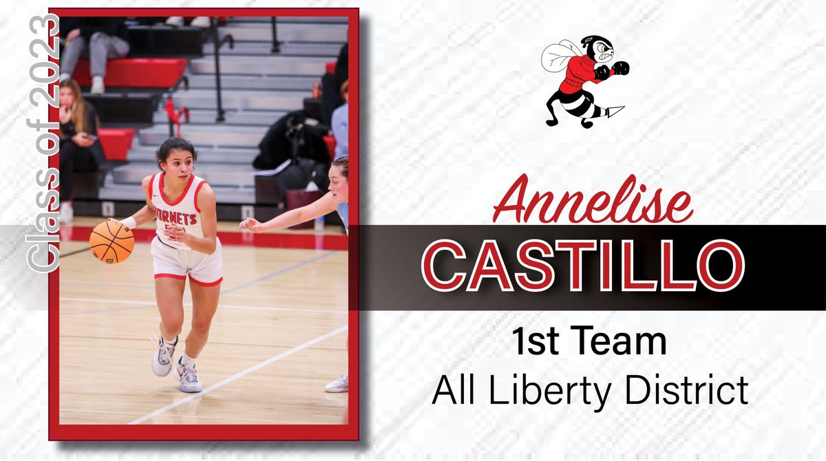 LIBERTY DISTRICT HONOR: Senior Annelise Castillo was recognized for her consistent and significant contributions to the 22-23 season by being named to the 1st Team All Liberty District. This is Castillo’s 3rd season on the varsity team. 💯