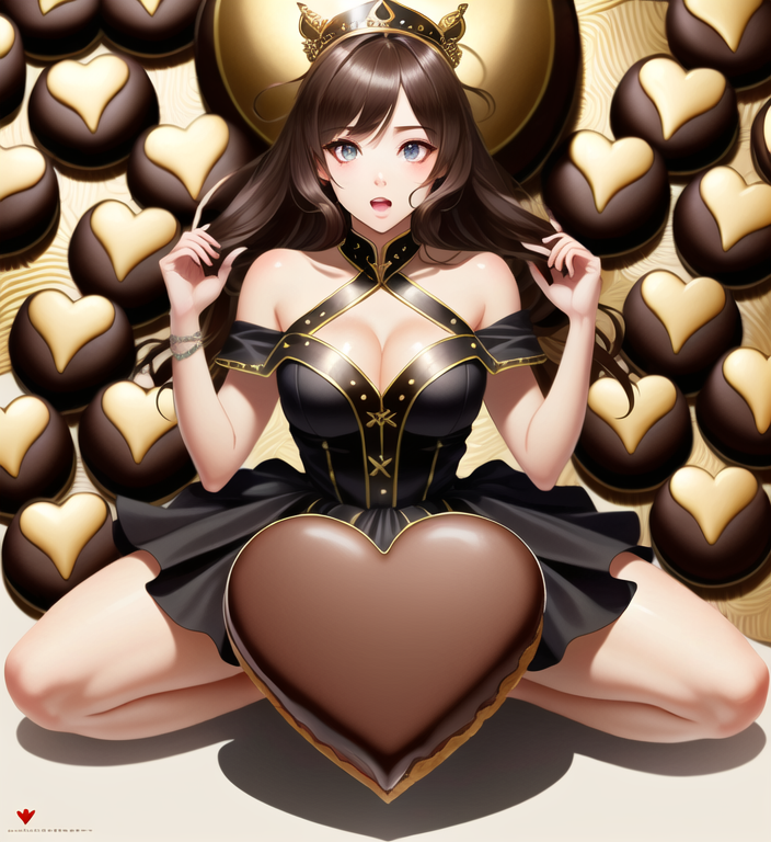 ojapyon's tweet photo. Text2Promptでチョコレートと少女をテーマにプロンプトを考えてもらいました。これはすごい。 #StableDiffusion #AnythingV4_5 #basil_mix #AUTOMATIC1111 #Text2Prompt https://t.co/C29MiwBeUW