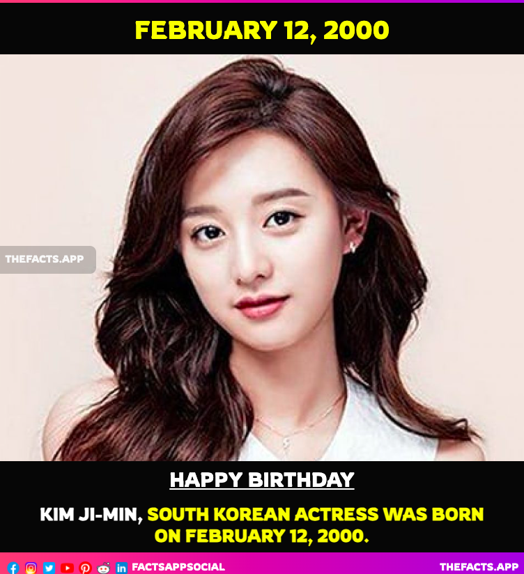 factsappsocial's tweet photo. #OnThisDay #DidYouKnow #KimJiMin #김지민 #金智珉 South Korean actress was born on February 12, 2000. debuted as a comedian on the sketch-comedy show #GagConcert in 2006. Please Like,Follow and Retweet. #BBOOM #OpenRun
https://t.co/FoaaK6ZYlo https://t.co/3c1WRrmoCh