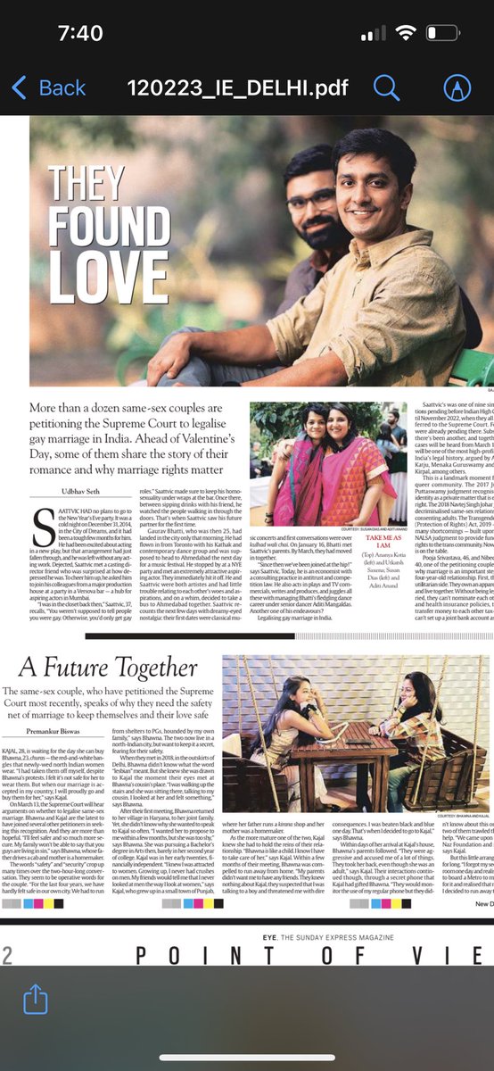 PremankurBiswas's tweet photo. Do check out our interviews of petitioners in the same sex marriage case that SC will hear in March. And learn why legalising same sex marriage might be essential to keep Bhawna and Kajal safe. Thanks @mihirsamson and @amritananda_c  https://t.co/Efy3kZ3xLh https://t.co/G3Cikvcs6n