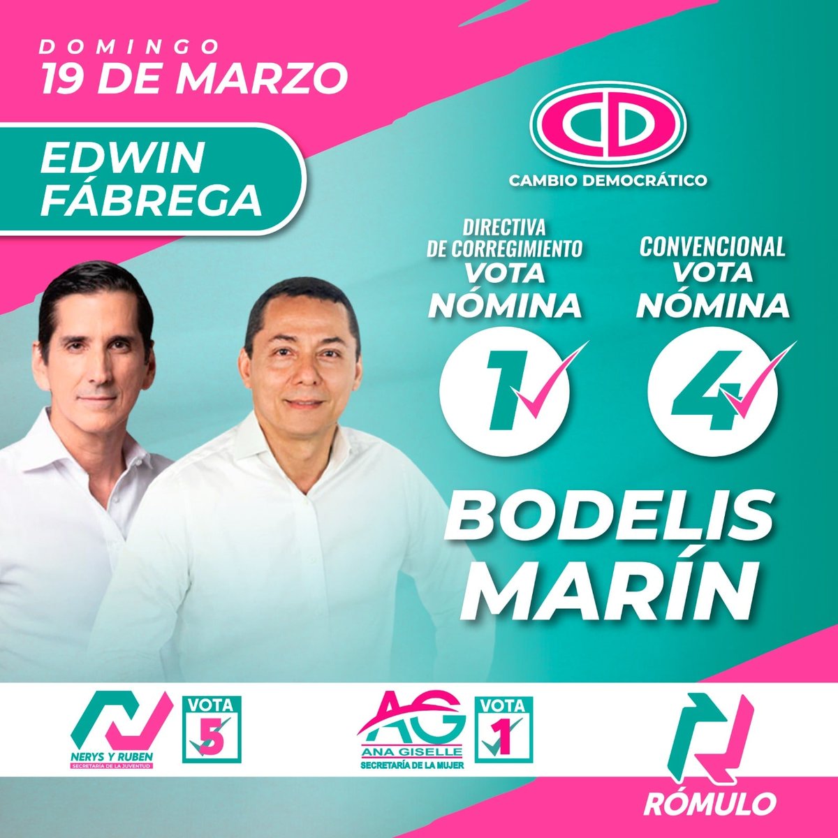 BodelisM's tweet photo. La política es hermosa cuando tus pensamientos y sentimientos están alineados al bien común. Con respeto y humildad le pido a todos los inscritos en CD  del Corregimiento Edwin Fábrega, el apoyo para este 19 de marzo, votando para convencional en la CASILLA # 4 https://t.co/ZCrG3Mt3KB