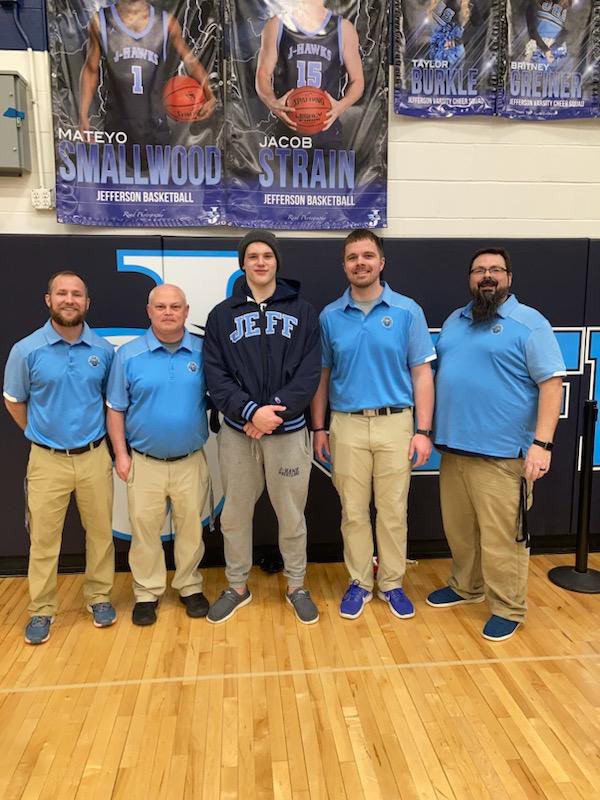 Jeff_Wrestling's tweet photo. Congrats to Colin Woods, our 220 pound State Qualifier!!!! We had several boys finish above their seed. Thank you to the J-Hawk wrestling family for a great job running and working the tournament today and all year.  #bleedblue 💙🤼👏 https://t.co/z0m4qJGw8B