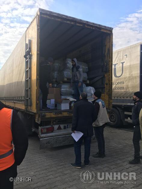 Refugees's tweet photo. NEWS: A dozen UNHCR trucks filled with 2,000 emergency relief items have arrived in northwest Syria. This is much-needed support, in addition to what has been distributed by partners since the devastating earthquakes struck on Monday.

Donate: https://t.co/WzYz5rfYUF https://t.co/F14MXK9S50