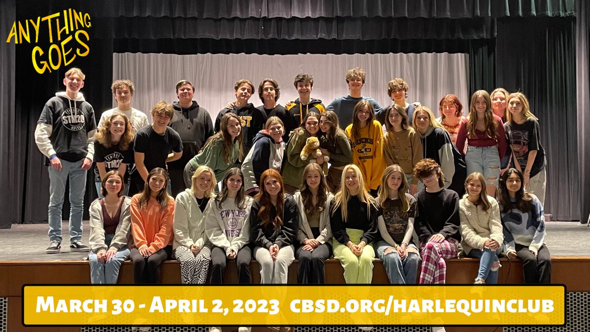 Tix on sale next Saturday! <a href="/CBSDSchools/">Central Bucks SD</a> Cbsd.org/harlequinclub #cbwharlequin #anythinggoeswest #cbwest