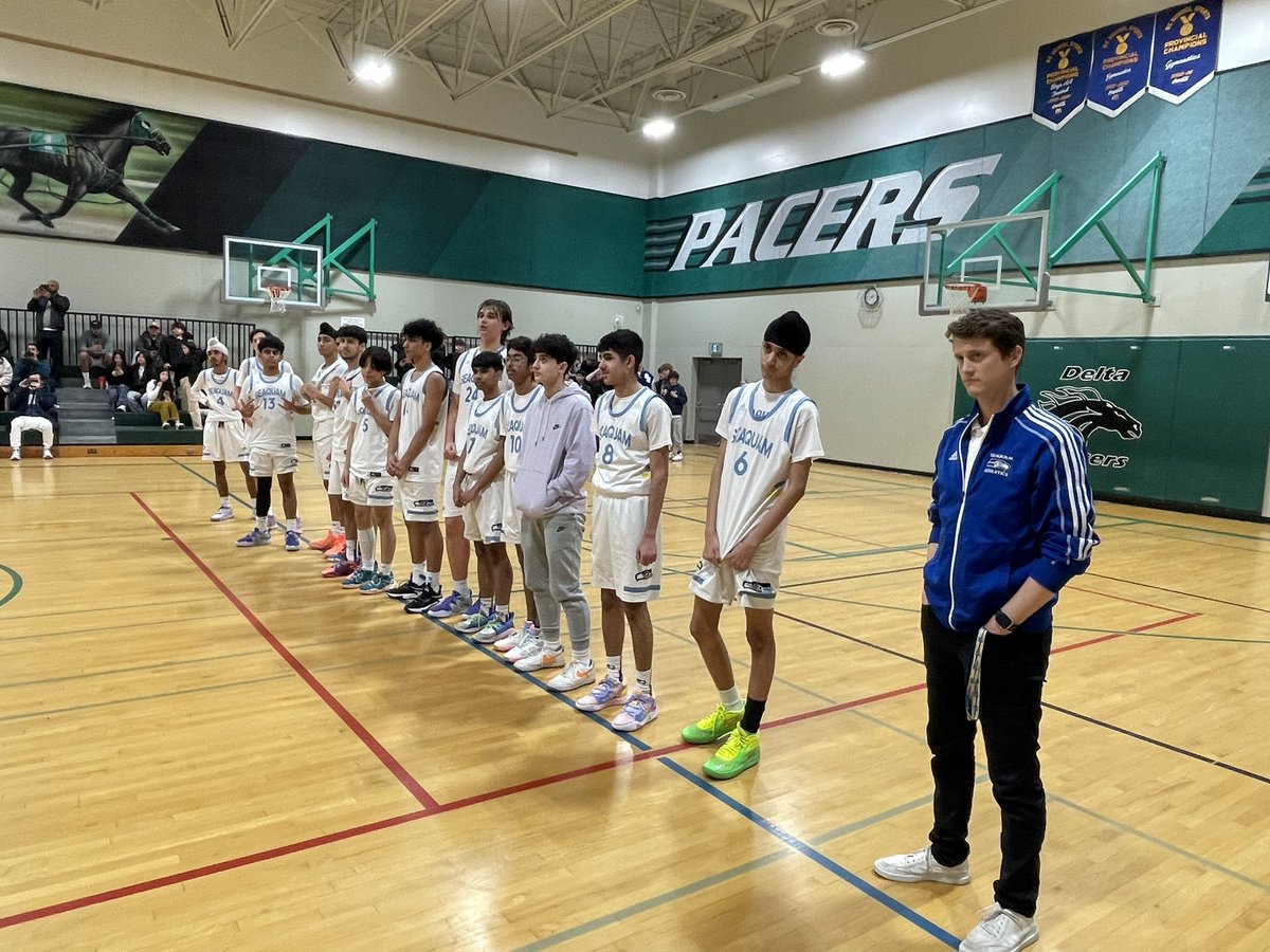 SeaquamSec's tweet photo. Congratulations to our Junior Boys Basketball team on winning the Delta School District Championships! The boys dominated @dsspacers beating the home team in the end 61-46. Great job guys…best of luck at the Regional Championships! https://t.co/JzXhCn1MJ4