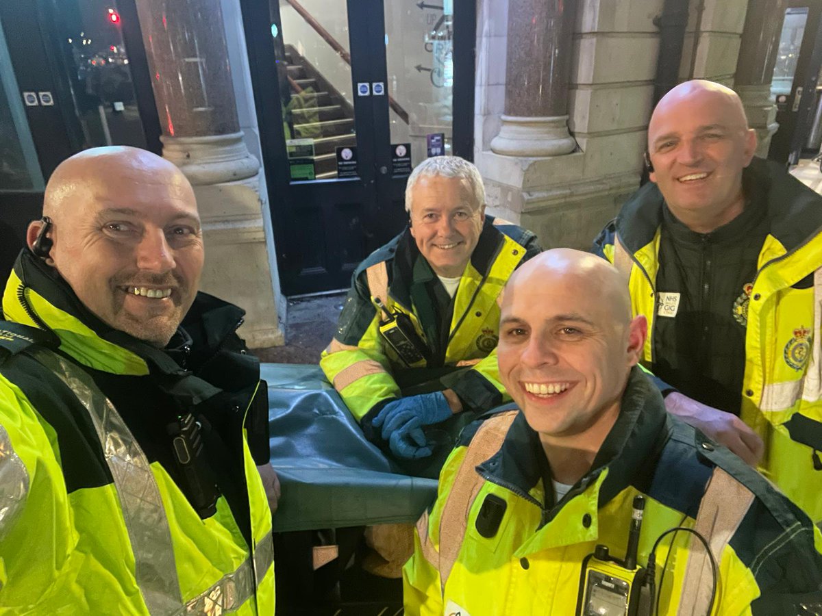 tony_crandon's tweet photo. First operational MRT under my belt today, a very busy city centre, the score didn't stop people enjoying themselves, thanks to the team for looking after me. @WelshAmbulance https://t.co/bGjcmI99uU