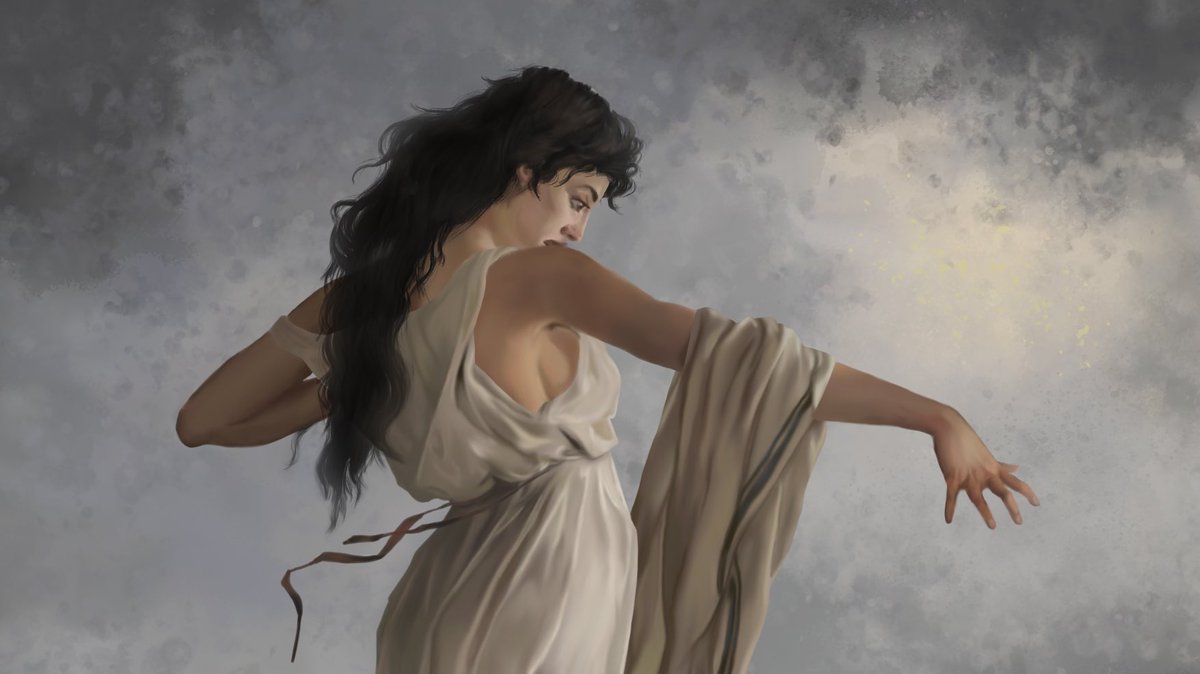 Snackerman's tweet photo. Worked on this master copy of the death of Sappho. With and without texture. https://t.co/42BAeu9cg4