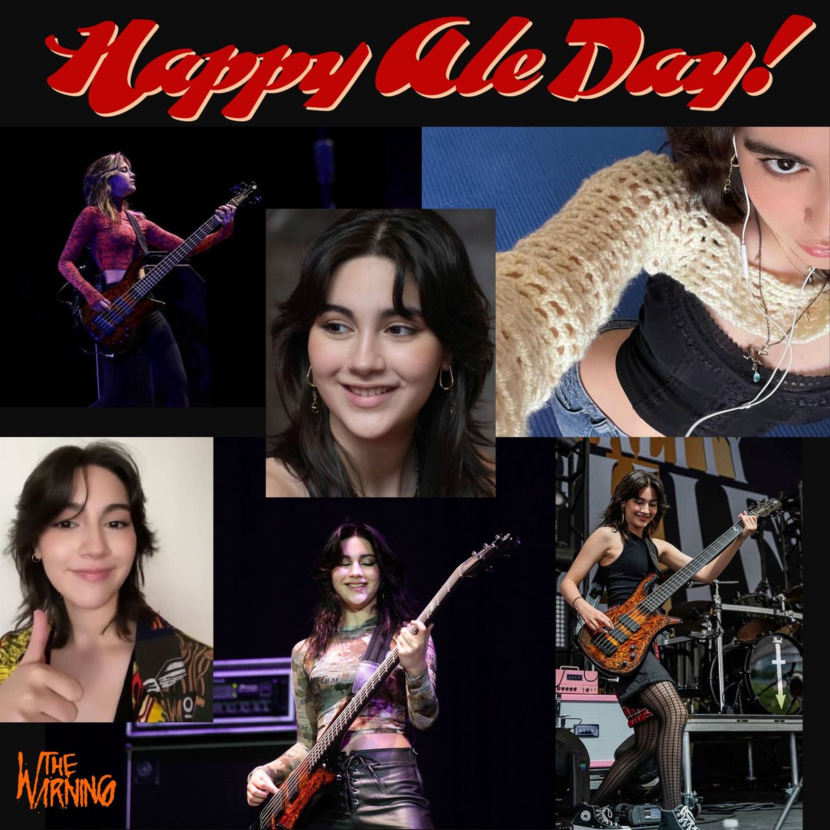 Happy Ale Day @TheWarningband2 #TheWarningband #TheWarning #QueensOfRock #allfemaleband #HappyAleDay #greatmusic #basist #pianist #singers