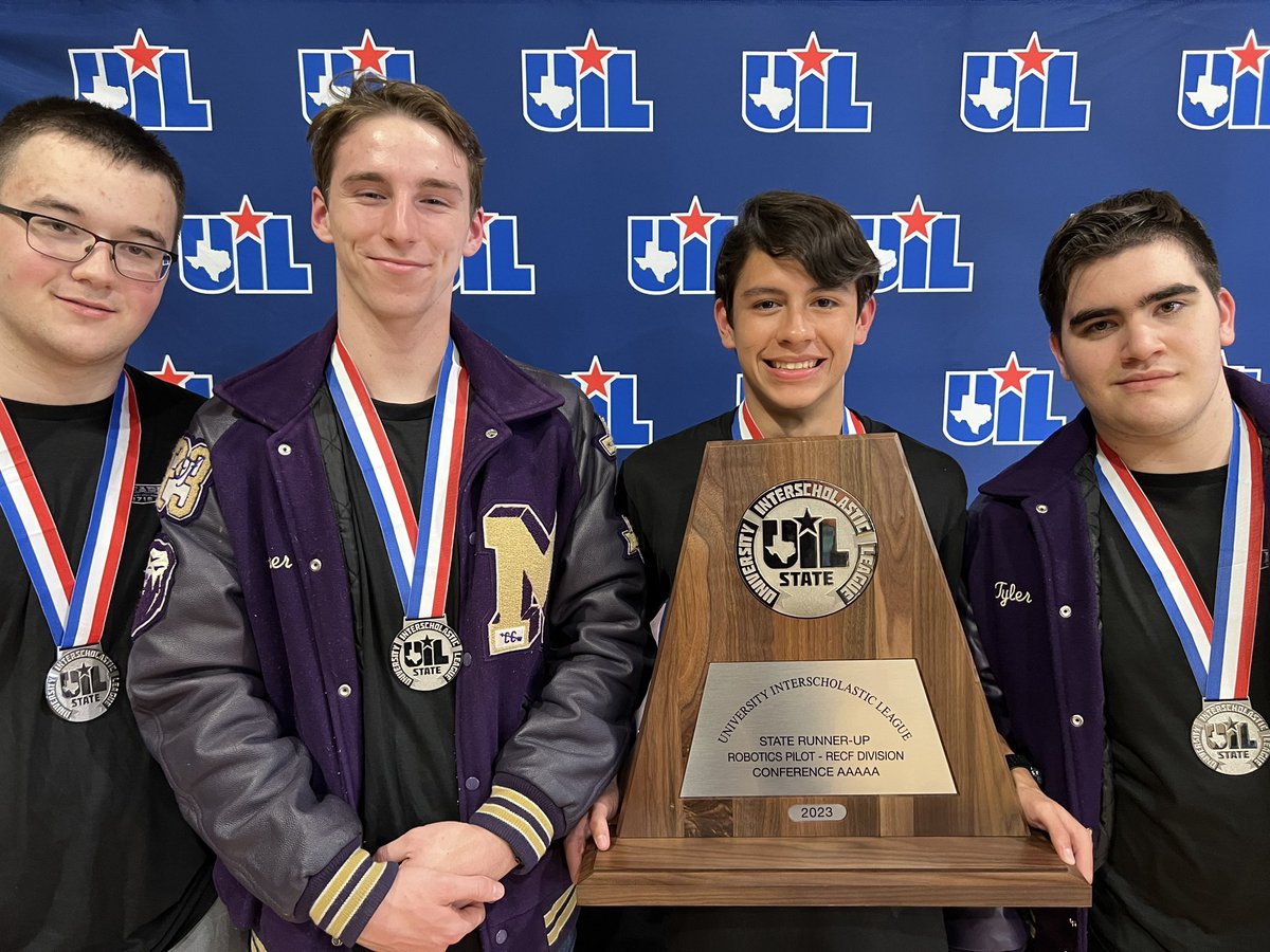 mhs_pltw's tweet photo. Congrats to 1718X &amp; 1718Z for earning runner up in @VEXRobotics @REC_Foundation 5A @uiltexas State Championship! 1718Z also got 3rd/25 in the Skills part of the competition. Go Bears! 
@mhs_aero @mhs_bears @MISDCareerTech @MrHollander_MHS https://t.co/kNGIlXhq6X