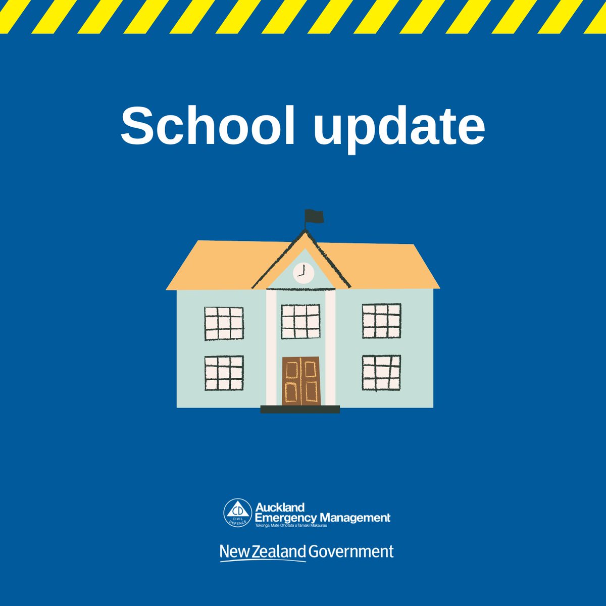#CycloneGabrielle

📚 🏨 The Ministry of Education has advised that local schools will make their own decisions about whether to stay open tomorrow.

✔️ Please follow your school’s usual communication channels to keep up to date with their individual advice.