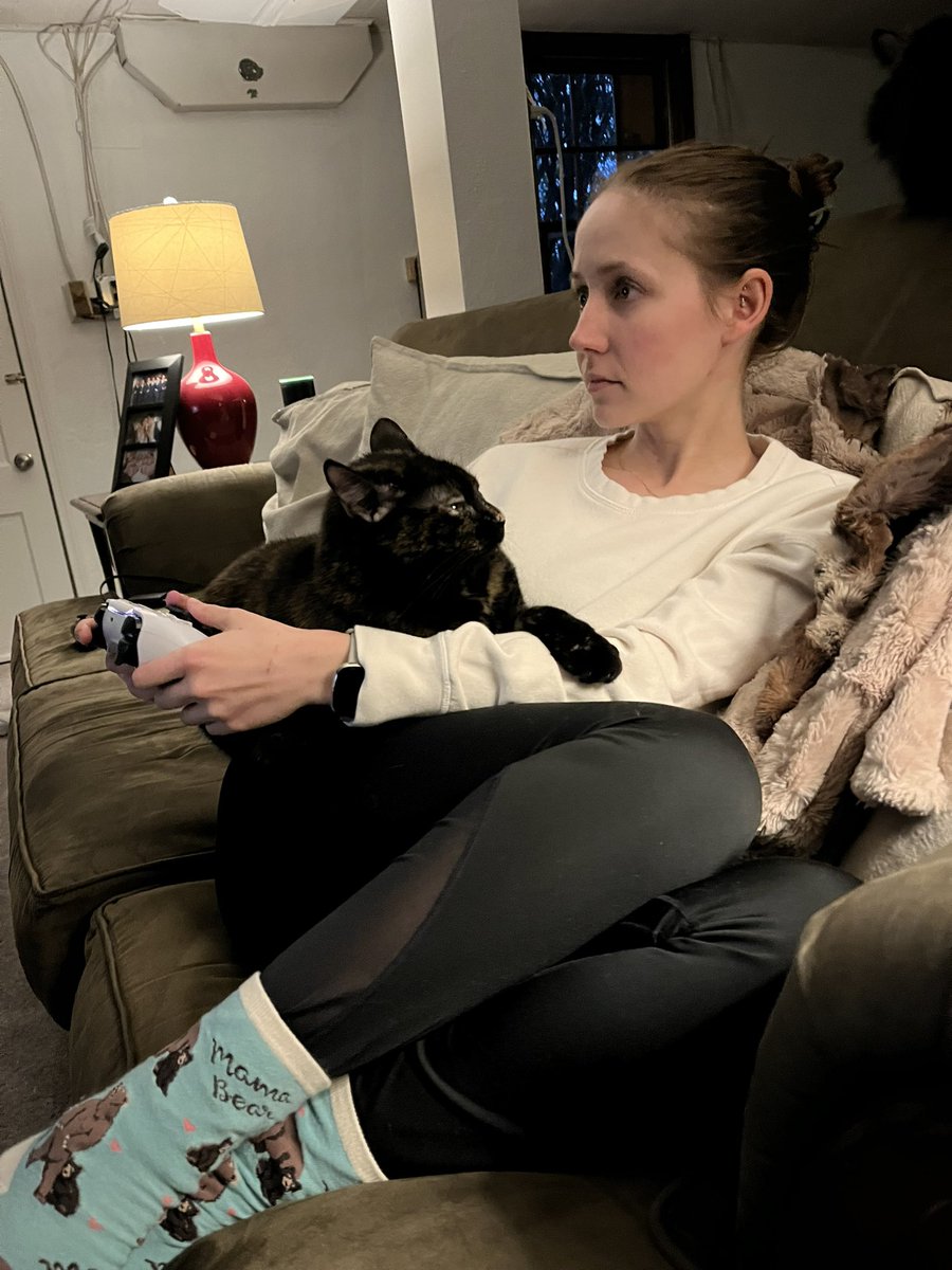 Lunatoons25's tweet photo. Wifey absolutely BINGING #HogwartsLegacy! 
She’s been a die-hard HP fan since she was a little girl and seeing the excitement on her face when she opened her acceptance letter or got her first wand has been incredible 🥹 https://t.co/d25rOhzVx5