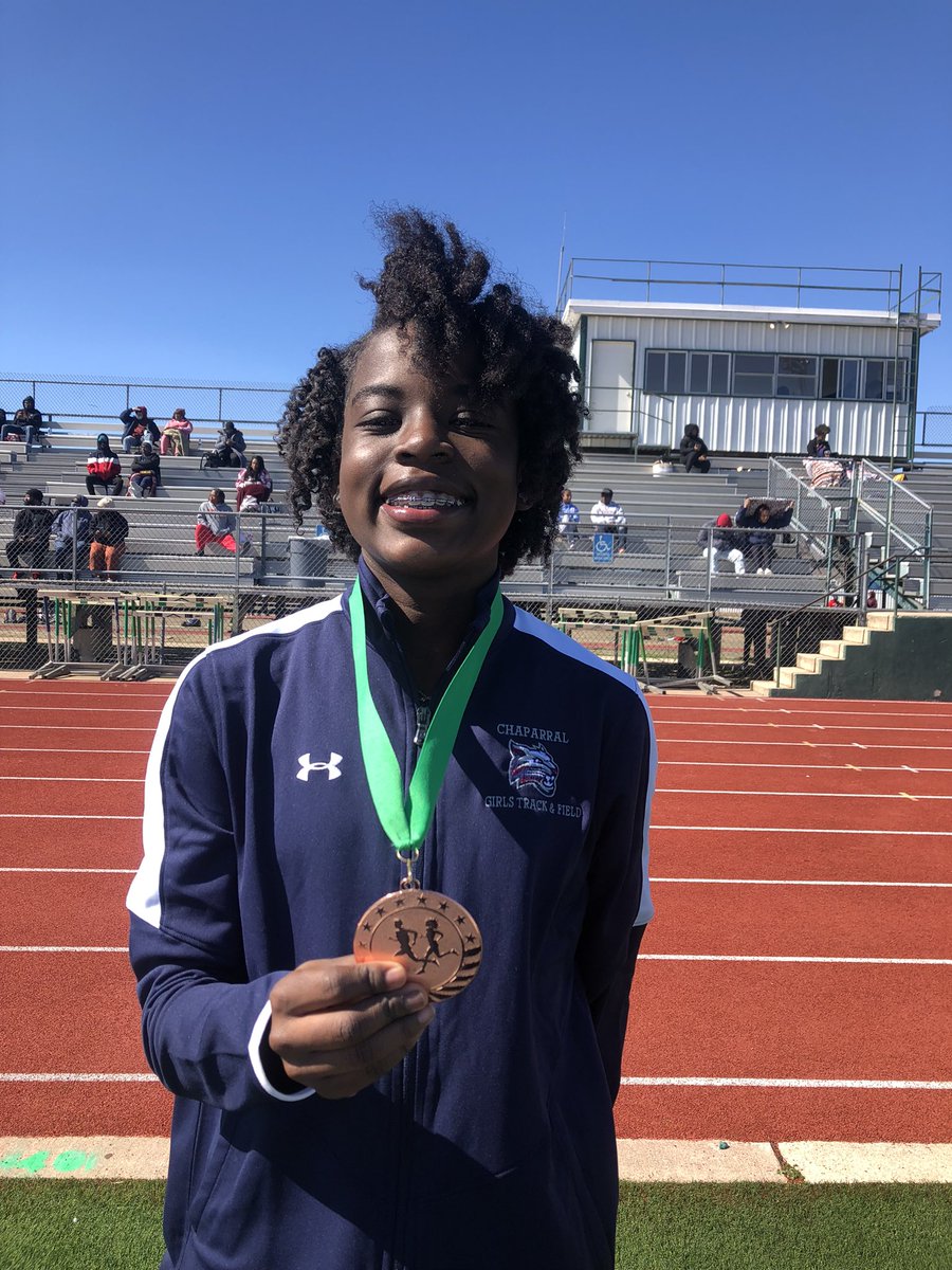 Chaparral Girls Track is off to a great start! Starting with 1st and 3rd place in the jv long jump, 3rd place in varsity long jump and 3rd place for the jv and varsity 4x100 relay! <a href="/chskisd/">Chaparral High</a>